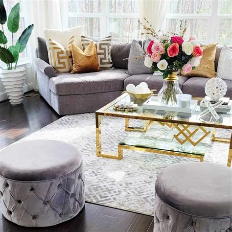 Gold Living Room Table Ideas