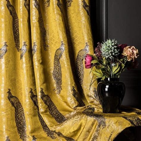 Gold Patterned Curtains