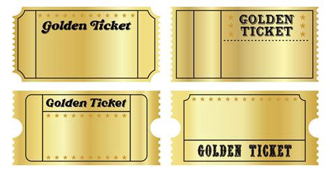 Golden Tickets Printable