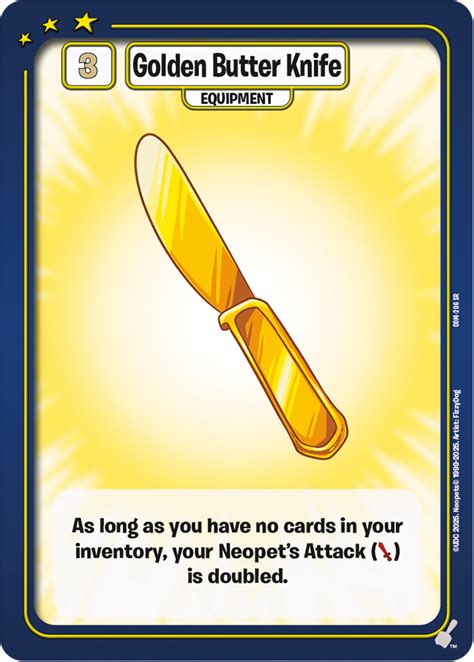 Golden Butter Knife Neopets