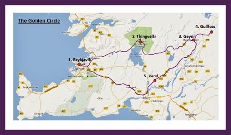 Golden Circle tour map