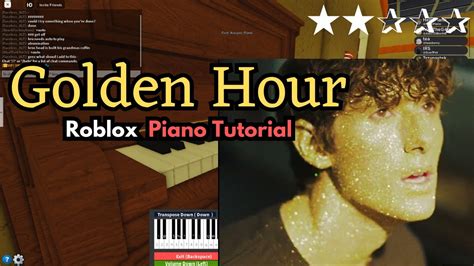 Golden Hour Roblox Piano Sheets - Pastebin.com