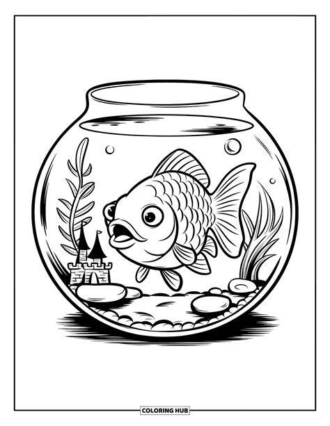 Goldfish Coloring Page