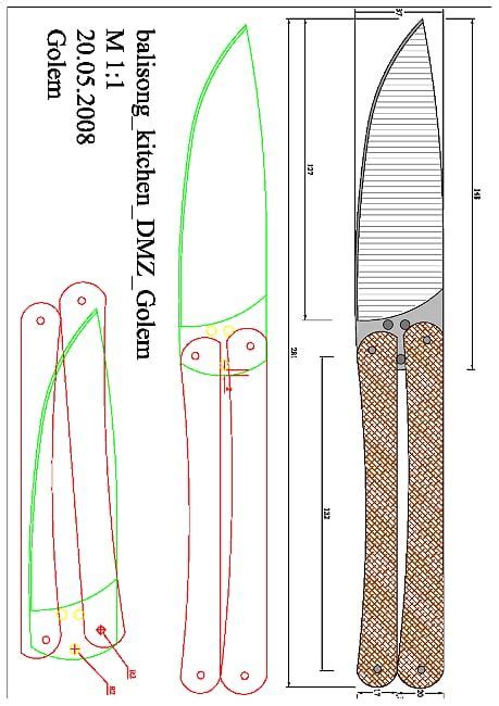 Golem Knife Drawing