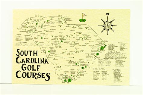 Golf Courses In South Carolina Map