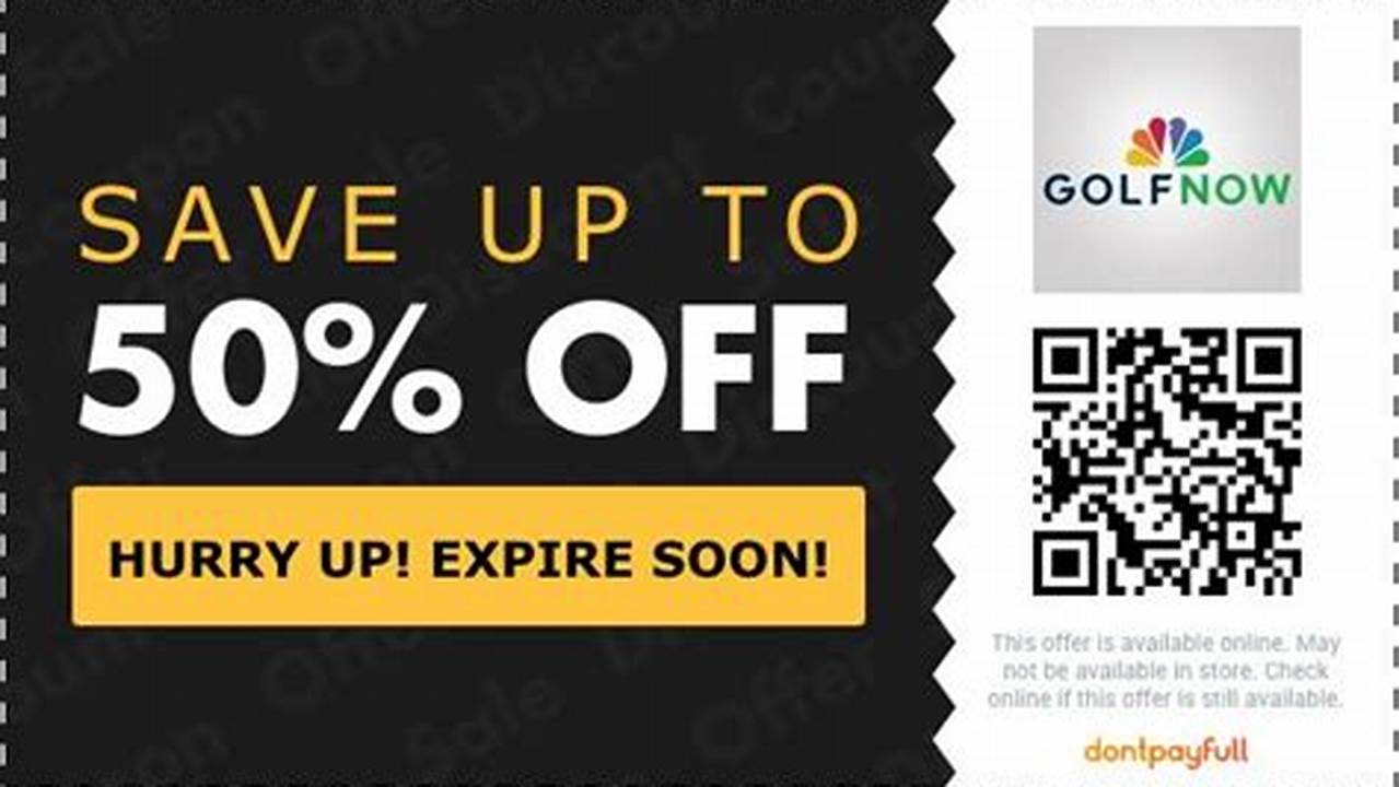 Golf Now Promo Code 2024