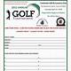 Golf Registration Form Template Free
