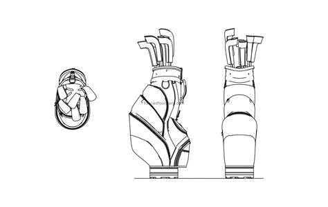 Golf Bag Dwg