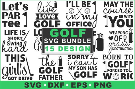 Download Golf Bundle, Golfing Quotes Commercial Use For Crafts