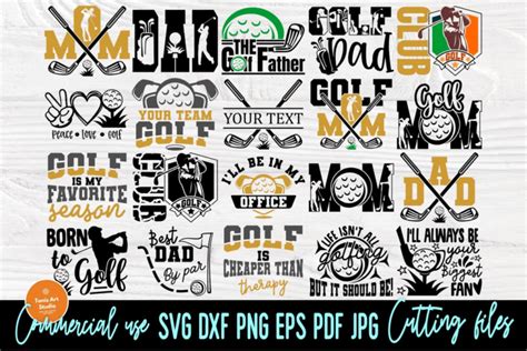 Download Golf Bundle, Quotes, Golfing Files DXF Files