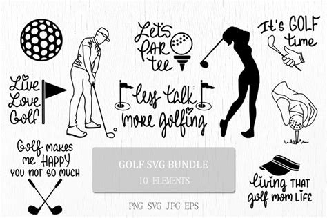 Download Golf Bundle, Quotes, Golfing Files For Crafts