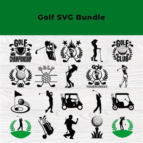 Download Golf Bundle SVG Cut Files, Golfer Svg Files