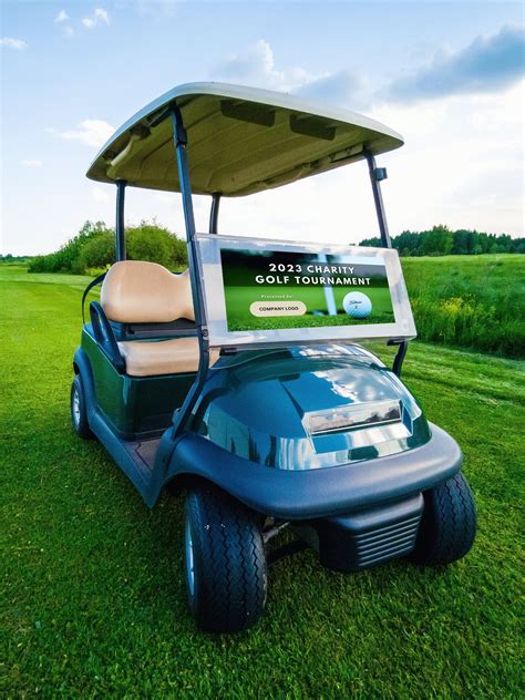 Drive Your Brand Forward: Boost Visibility with Golf Cart Sponsor Signs