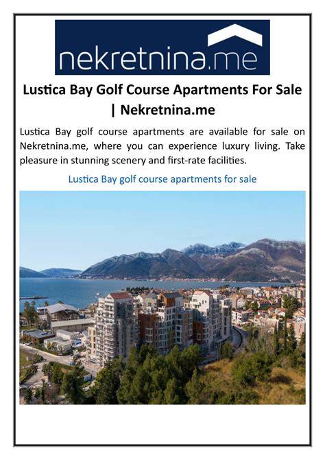 Golf Course Apartments For Sale