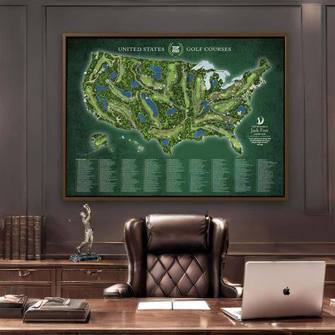 Golf Map Push Pin