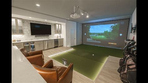Golf Simulator Basement Ideas