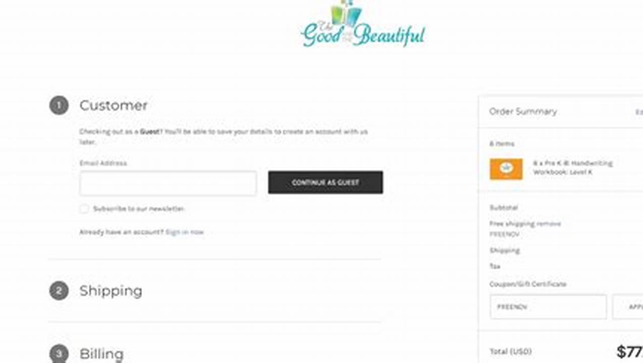 Good And Beautiful Coupon Code 2025