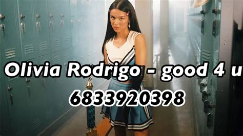 Good 4 u-Olivia Rodrigo Roblox ID - Roblox Music Code - YouTube