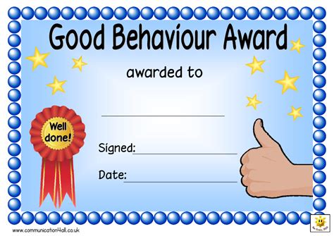 Good Behavior Certificate Free Printable 1 Certificate templates