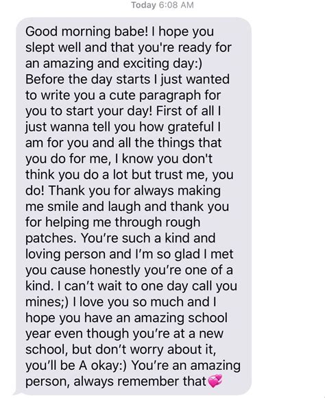 Good Morning Text For Bae