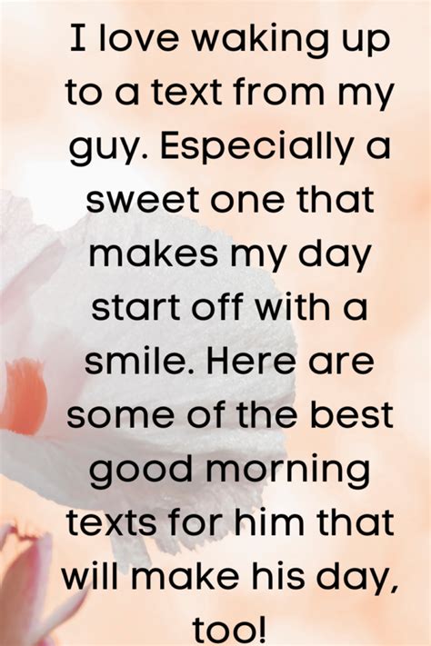 Good Morning Text For Him