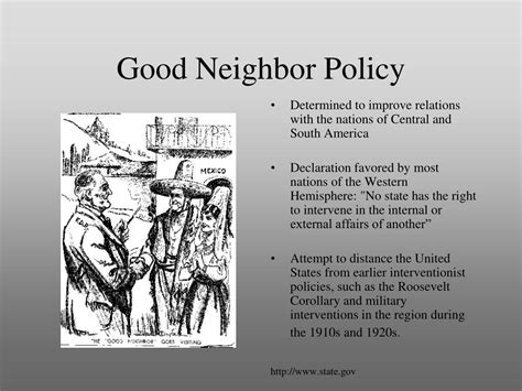 The Virtuous Vow of Good Neighbor Policy: Delving into its Definition and Impact on APUSH