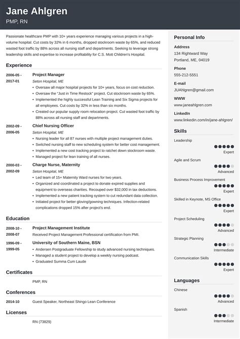 Good Resume Examples For Jobs