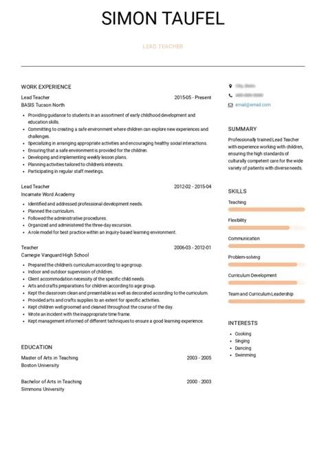 Good Resume Examples Singapore