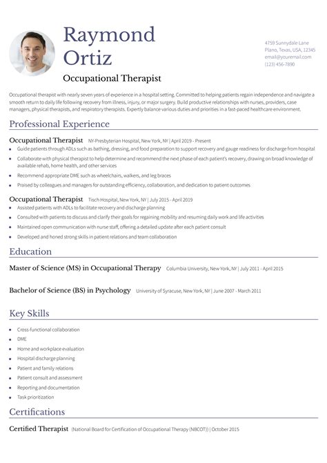 Good Resume Format Examples