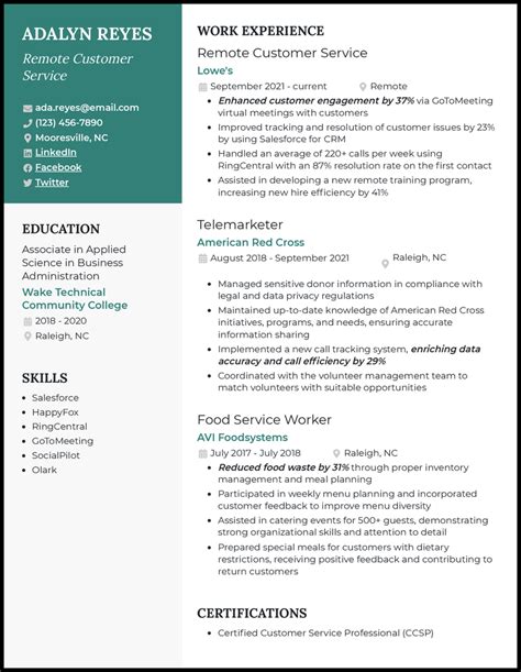 Good Resume Titles For Customer Service