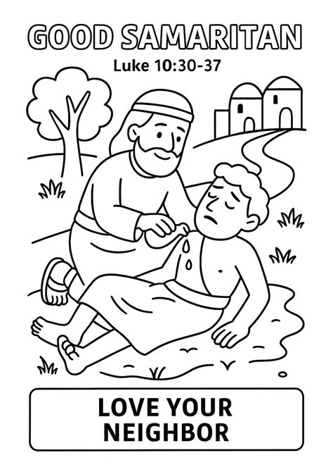 Good Samaritan Coloring Page