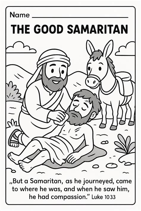 Good Samaritan Printables