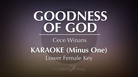 Goodness of God - CeCe Winans - Custom Backing Track - Karaoke