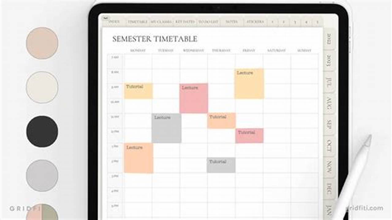 Goodnotes Free Calendar Template