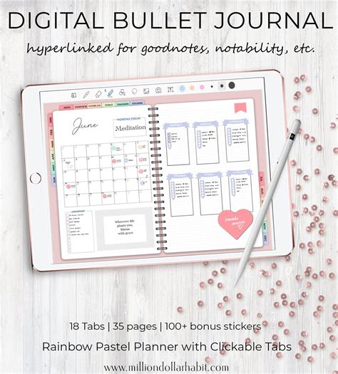 Goodnotes Bullet Journal Template Free