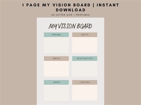 Goodnotes Vision Board Template