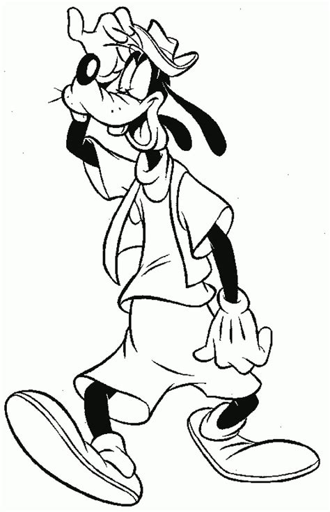 Goofy Printable Coloring Pages