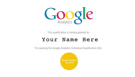 Google Analytics certification