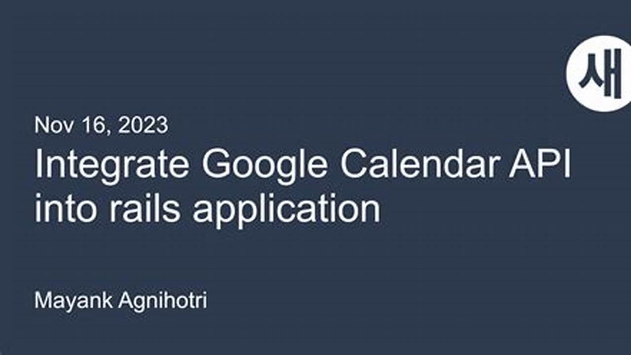 Google Calendar Api Rails
