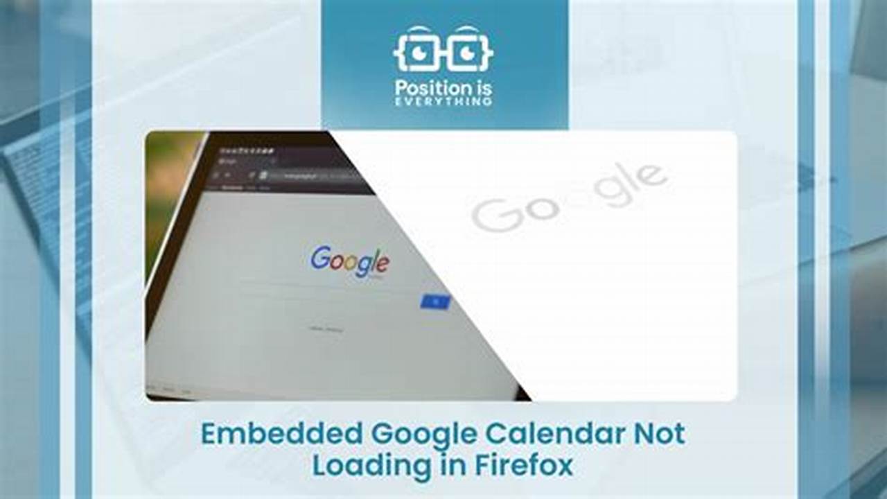 Google Calendar Embed Not Working