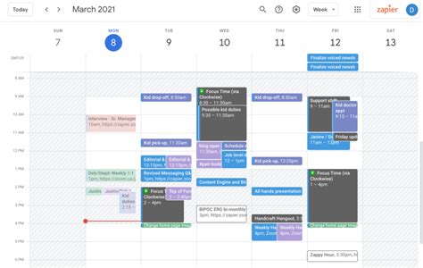 Google Calendar Office Hours