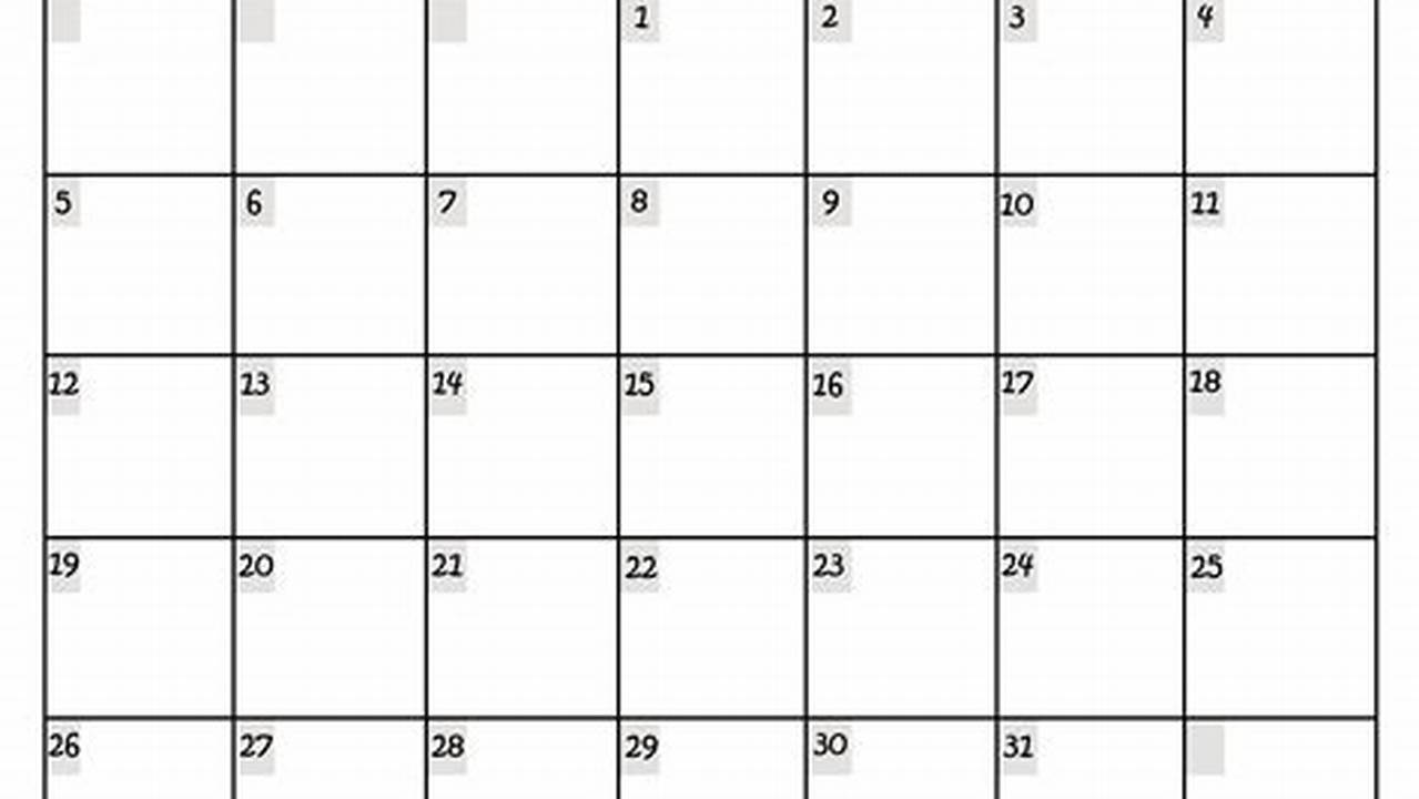 Google Calendar Printable Template