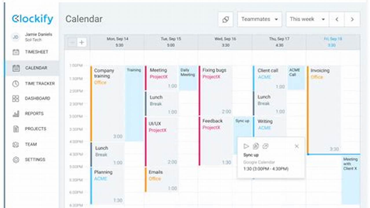 Google Calendar Time Tracking