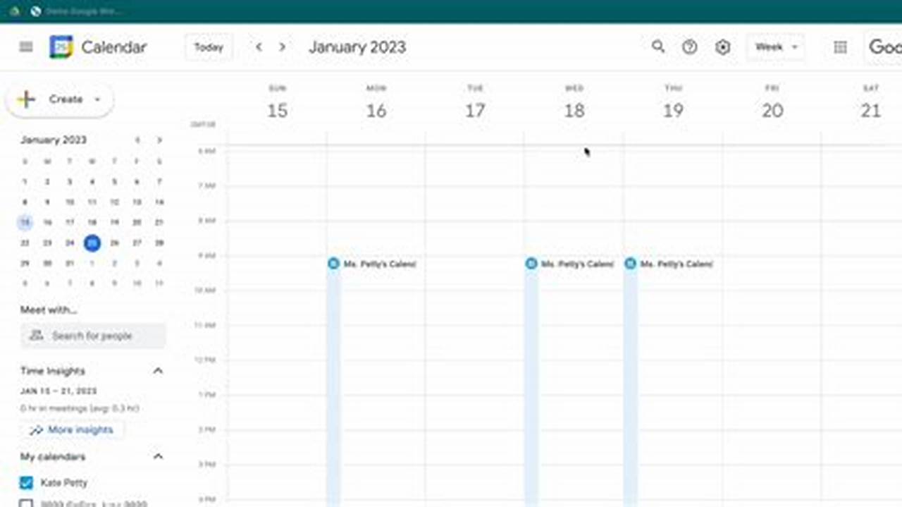 Google Calendar View All Events