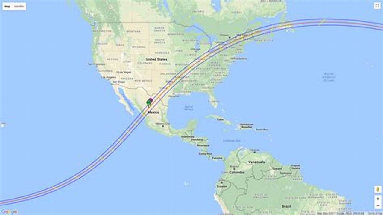 Google Earth Map Of Eclipse Path