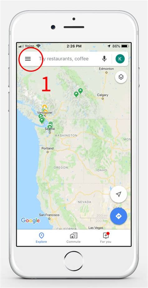 Google Maps Saved Places List