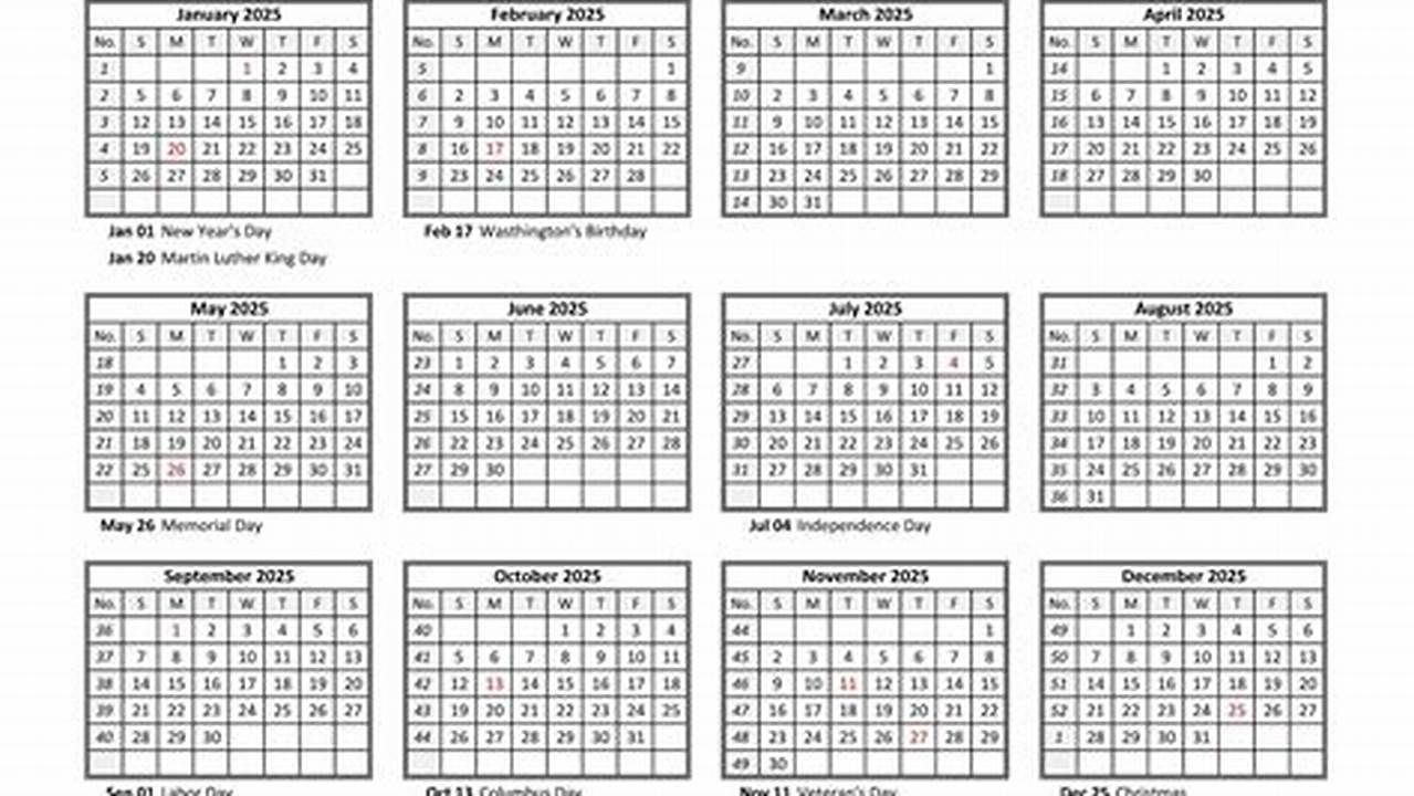 Google Month Calendar 2025