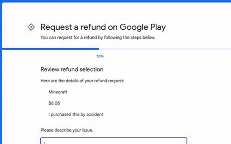 Google Request Refund