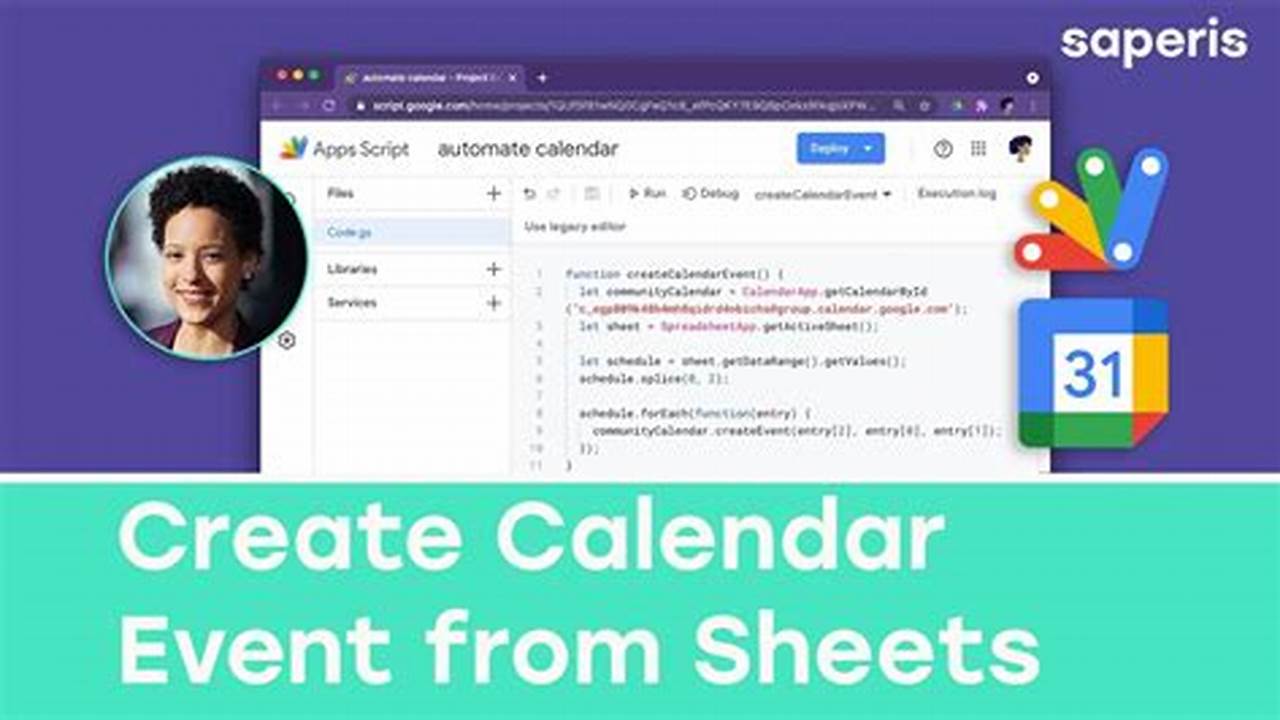 Google Script Create Calendar Event