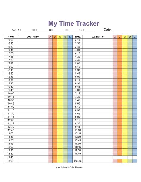 FREE 10+ Time Log Templates in PDF MS Word